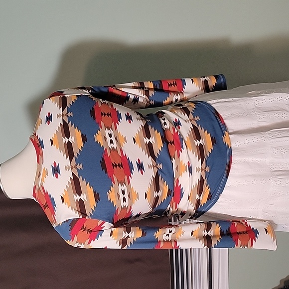 NOBO Aztec Western Print Longsleeve shirt - Picture 5 of 5